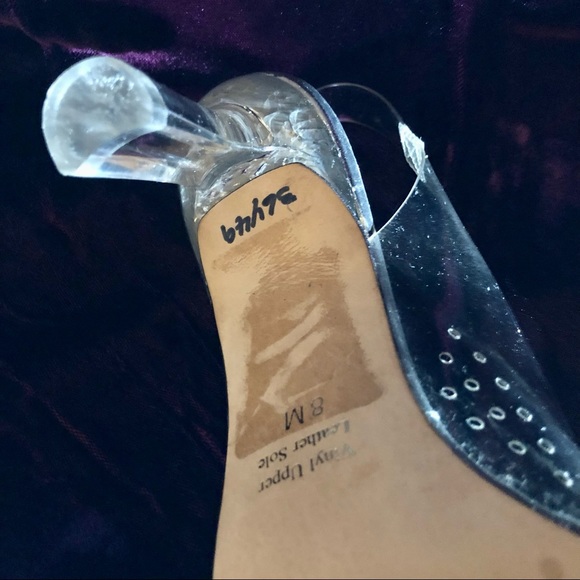 Vintage J. Renee See Through Cinderella Shoes Sz. 8 - Picture 12 of 13